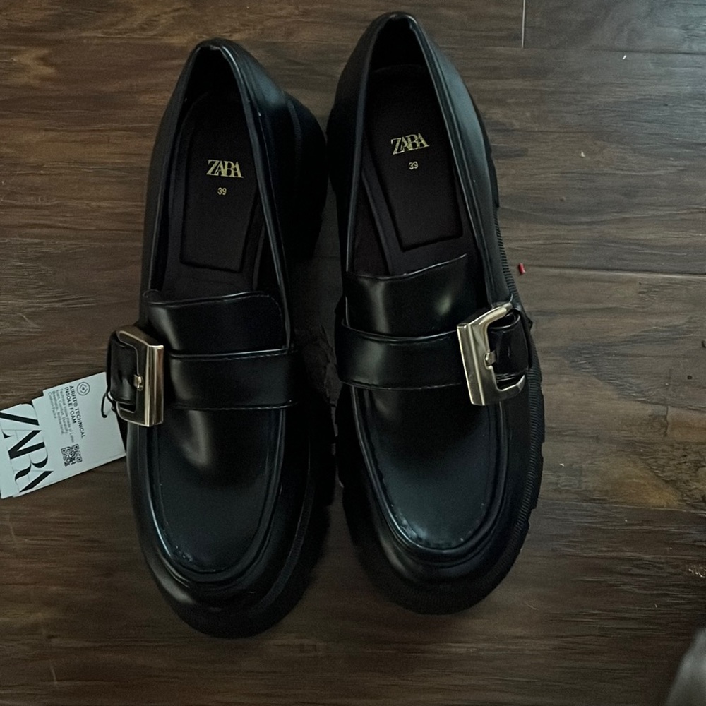 Zara chunky loafers